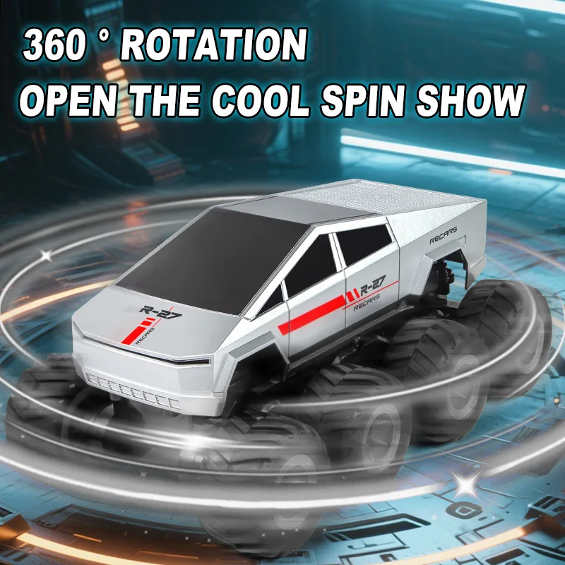 Waterdichte 8WD RC Truck 8Wheel - Amfibische monsterauto met gigantische banden Off-road spelen kinderverjaardagscadeau