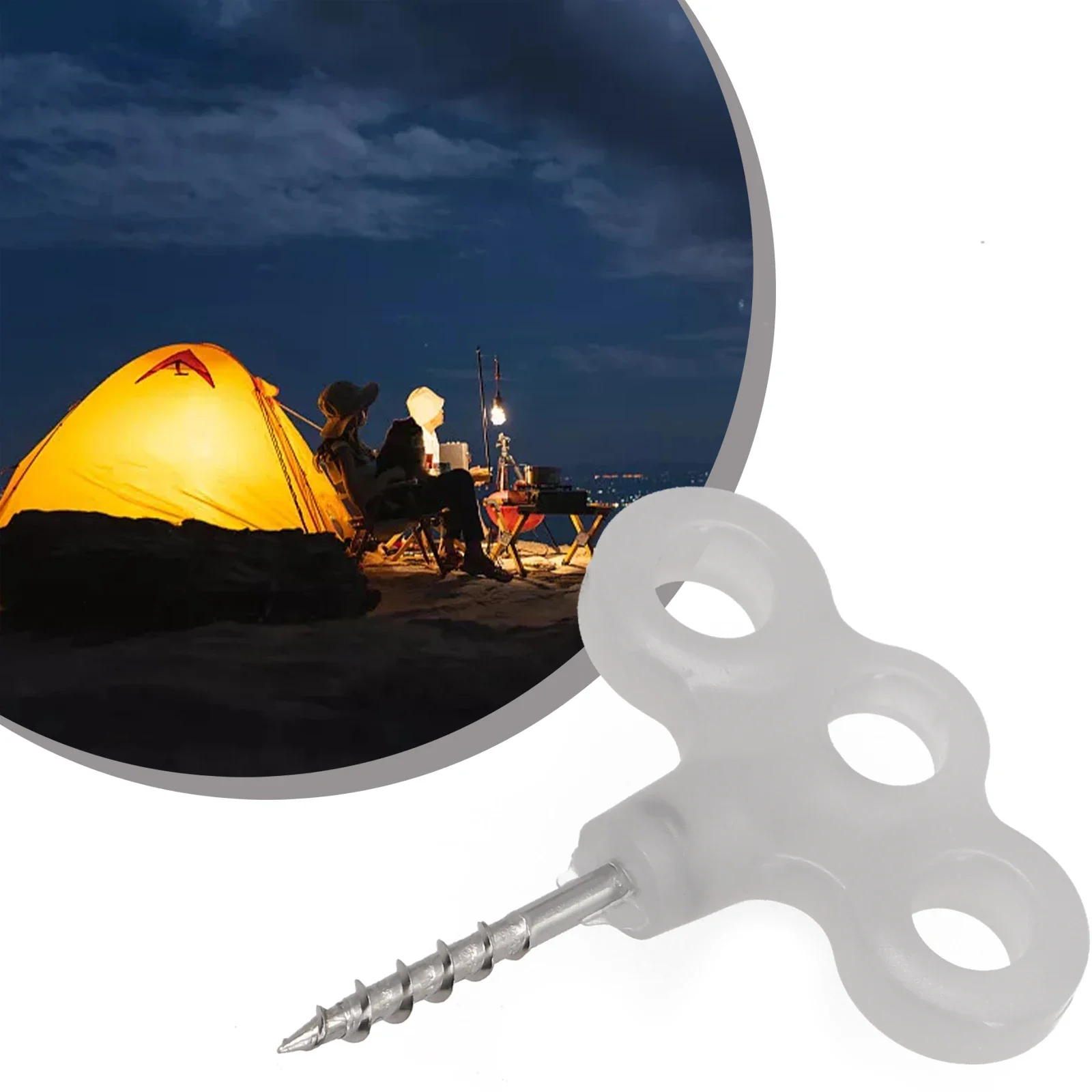 

Camping Glow Deck Nails Luminous Tent Screw Pegs Hook Rope Tree Decking Travel Peg Outdoor Travel Equipment Accessories