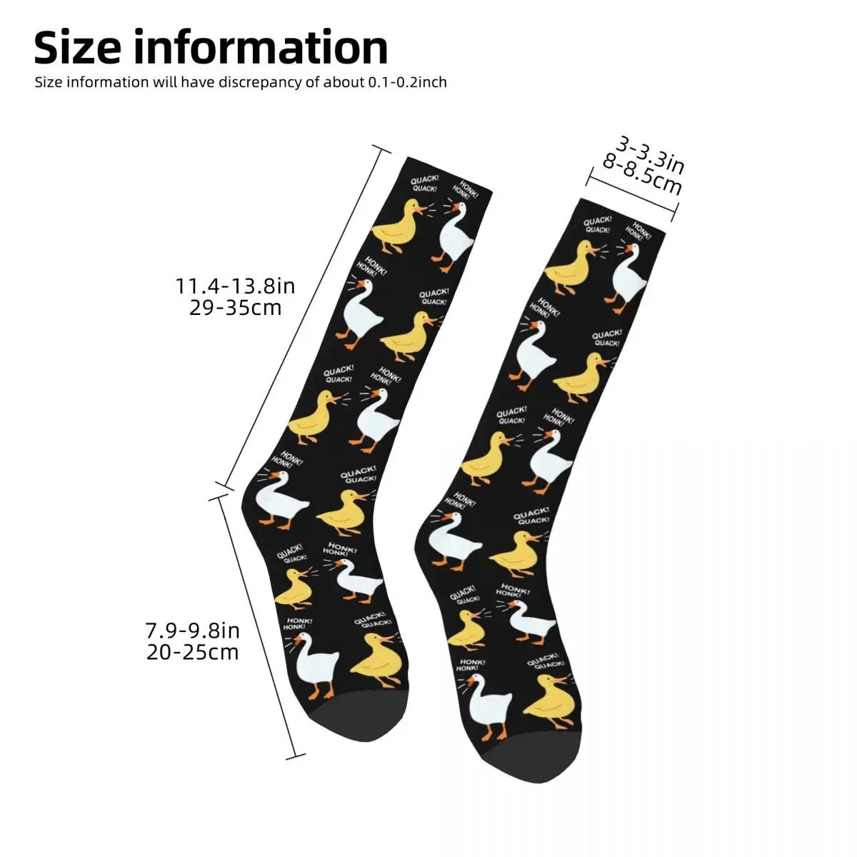 Honk Goose Game Wording Socks Harajuku High Quality Stockings All Season Long Socks Accessories for Man's Woman's Christmas Gift