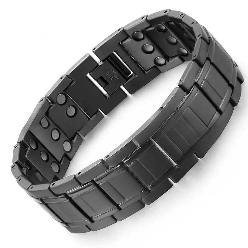 Titanium Steel Magnetic Bracelet Men Adjustable Link Chain Health Care Wristband Jewelry