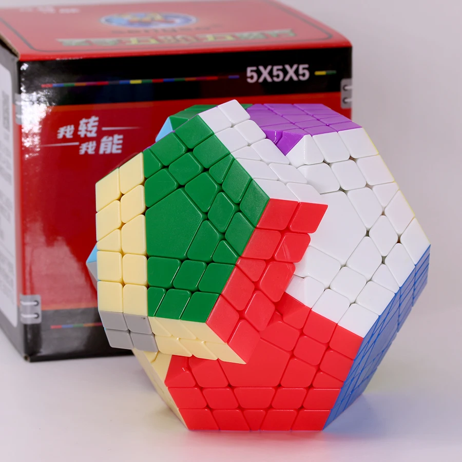 Cubo Mágico SengSo Educacional Profissional, ShengShou Megamin x Cubo Mágico, 12 Faces Puzzle, Jogo de brinquedos, Gigaminx Dodecaedro 5x5 V2