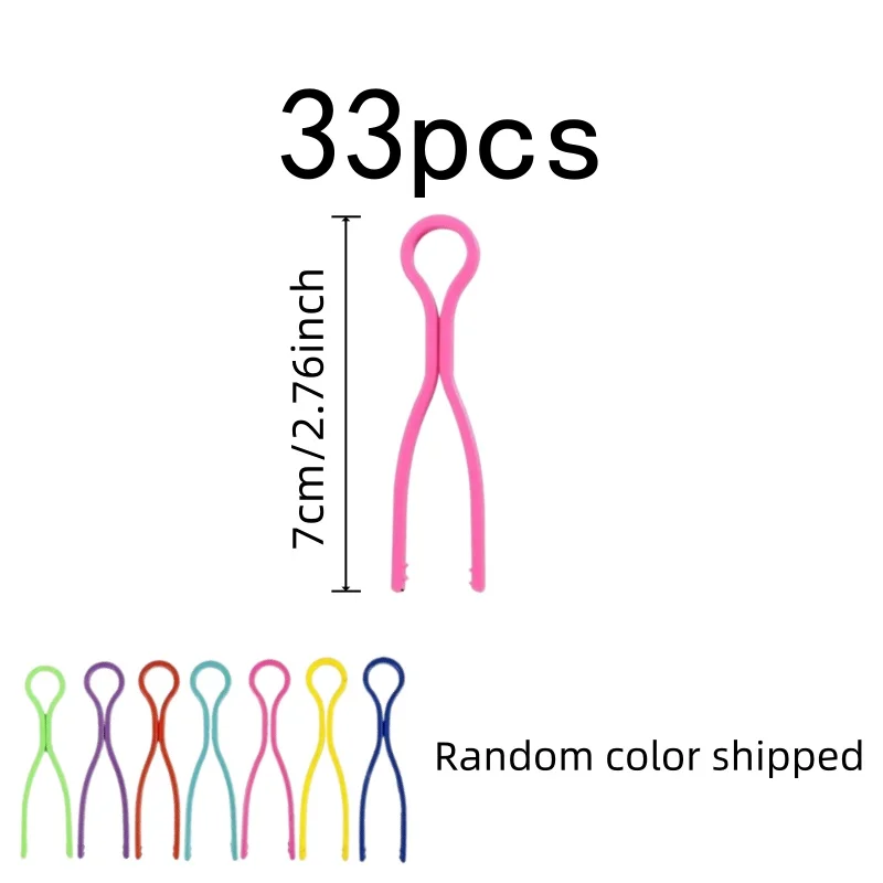 Prevents Thread Unwinding Bobbin Thread Keepers 33 pcs, perfect for Embroidery Thread Storage, Random Color Assortment