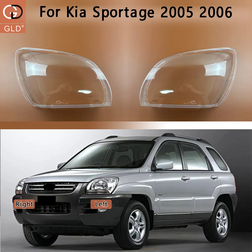

Для Kia Sportage 2005-2006: Прозрачная крышка передней фары, замена оригинального плафона из плексигласа