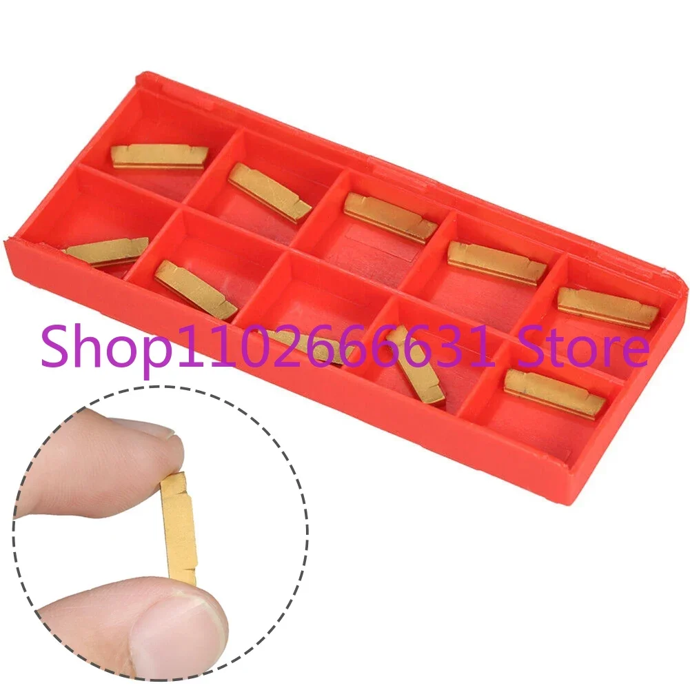 

Tool Grooving Carbide For MGEHR/MGIVR 10pcs MGMN200-G 2mm Width Carbide Insert For MGEHR/MGIVR Slotting Grooving Tool