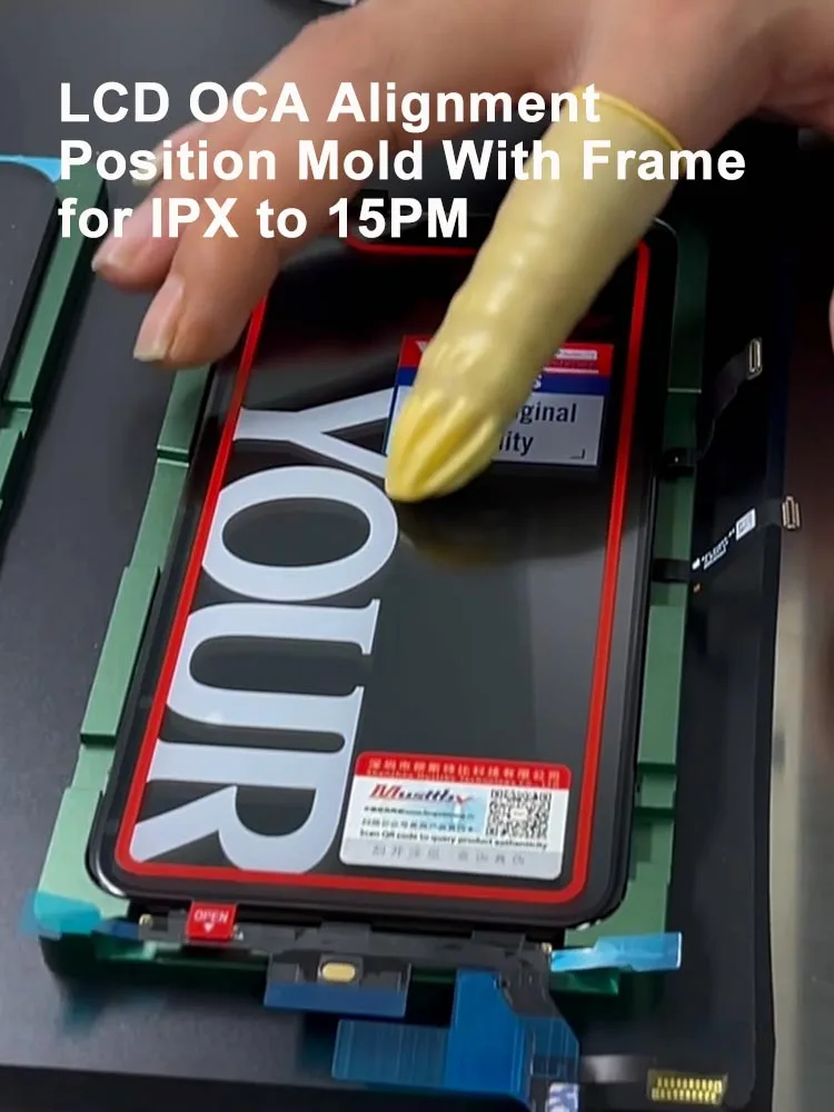 XHZC LCD OCA Uitlijning Positie Mold Lamineren Mold In Frame Voor iPhone 17Pro 17 16 15 13 Pro Max 14 15pro Scherm Reparatie Tool - afbeelding 2