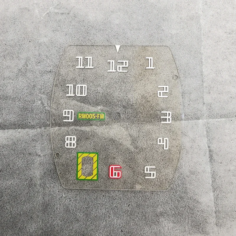 Vidrio de esfera de reloj de alta calidad para RM005-FM, piezas de reloj del mercado de accesorios