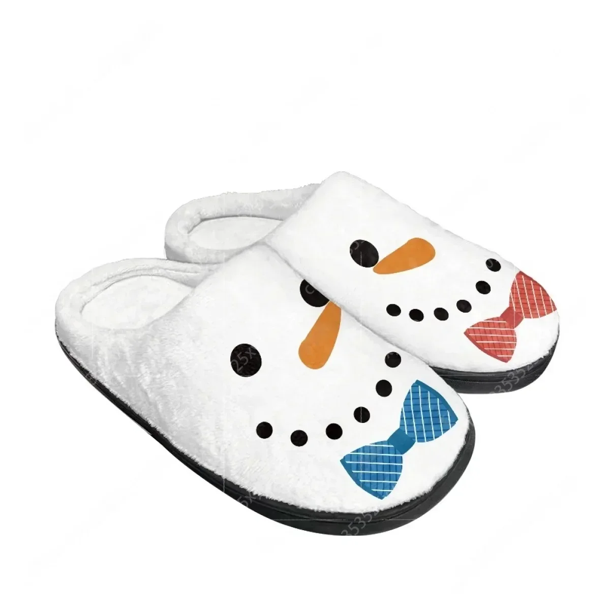 Christmas Party Gift Christmas Stocking Bells Home Cotton Slippers Mens Womens Teenager Plush Bedroom Keep Warm Custom Slipper - view 3