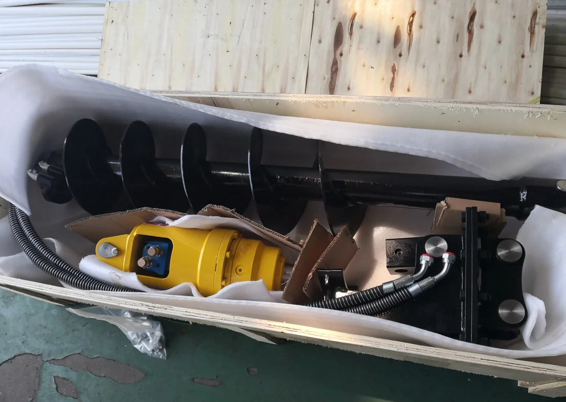 Afbeelding 6: Aardboor, grondboor voor graafmachine