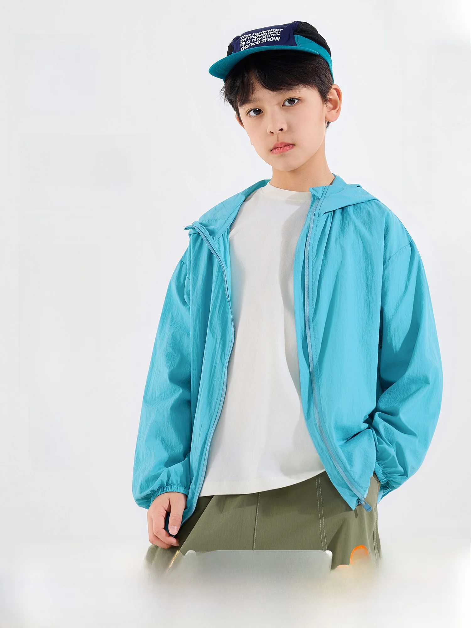 children's-upf50-sun-protection-clothing-boys'-hooded-long-sleeve-top-fall-new-style-boy's-skin-shirt-medium-to-large-boys'-coat