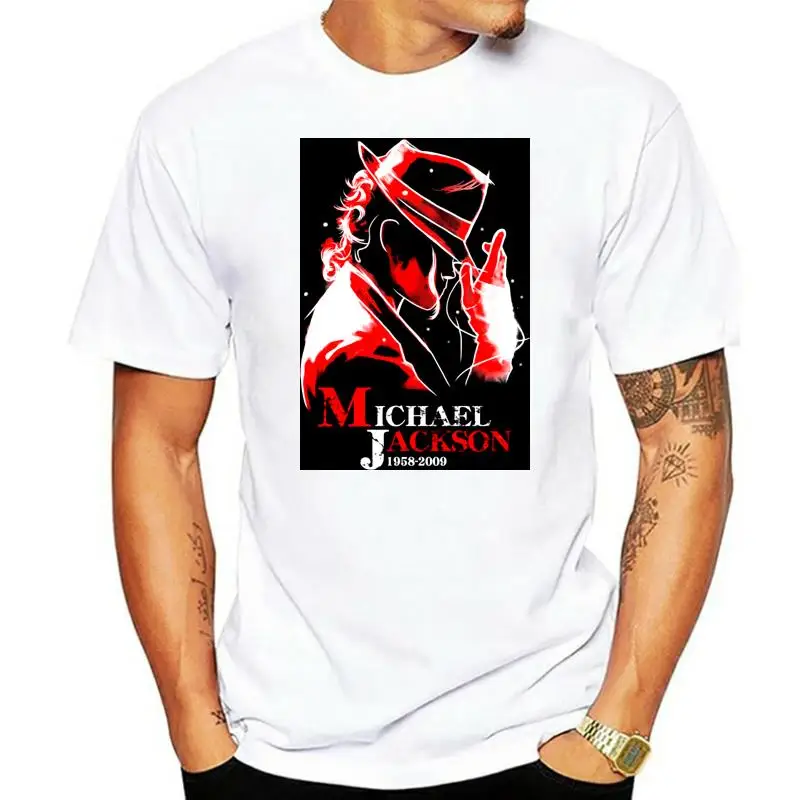 XXW Michael Jackson Kurzarm Michael Jackson Gedenk T Shirt Pop Men'S Short Sleeve T Shirt Cotton