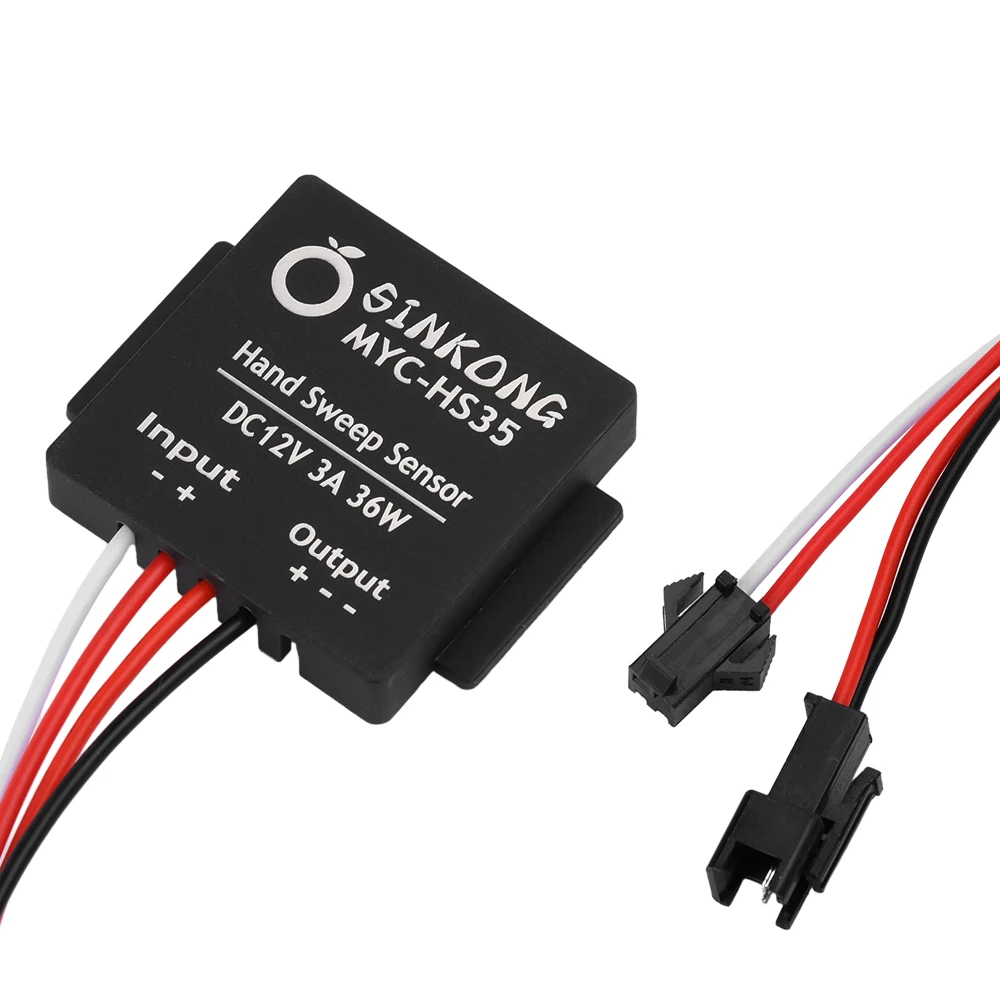 DC12V 3A 36W مفتاح كنس يدوي بارد دافئ ثنائي اللون مستشعر تعتيم لانهائي مفتاح ذكي للحمام شريط إضاءة ليد للمرآة