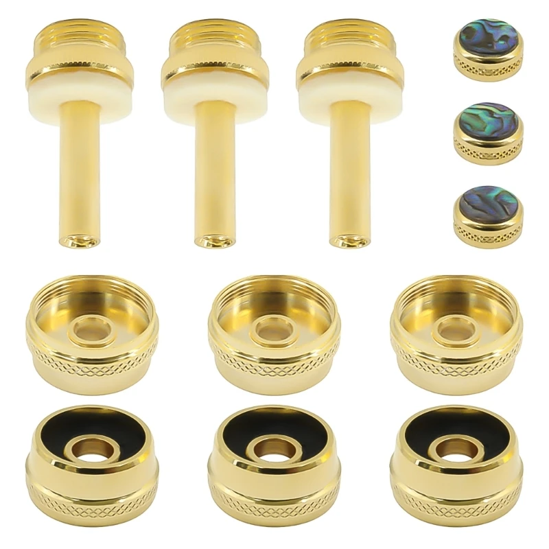 

12Pcs Trumpet Valves Caps Replacement Trumpet Button Buckle Instrument Accessory TOP quality