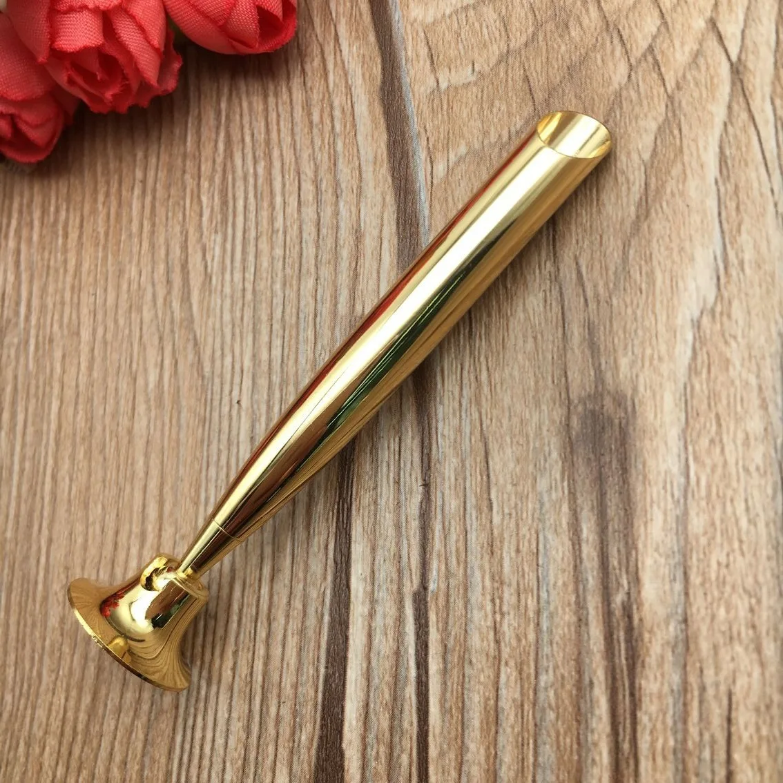 

10Pcs Metal Pen Holder Desk Stand Base Single Pen Display for Office Home Retail Fountain Ballpoint Pencil Storage