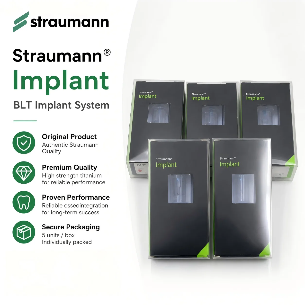 Straumann System Titanium Prosthetic Screw Set, Precision Lab Component for Implant Restoration