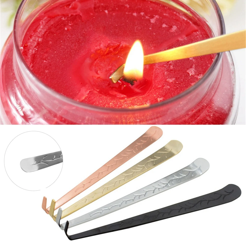 

20cm Candle Wick Trimmer Stainless Steel Candle Scissors Trim Wick Cutter Snuffer Round Head Candle Core Shears Handmade Tools