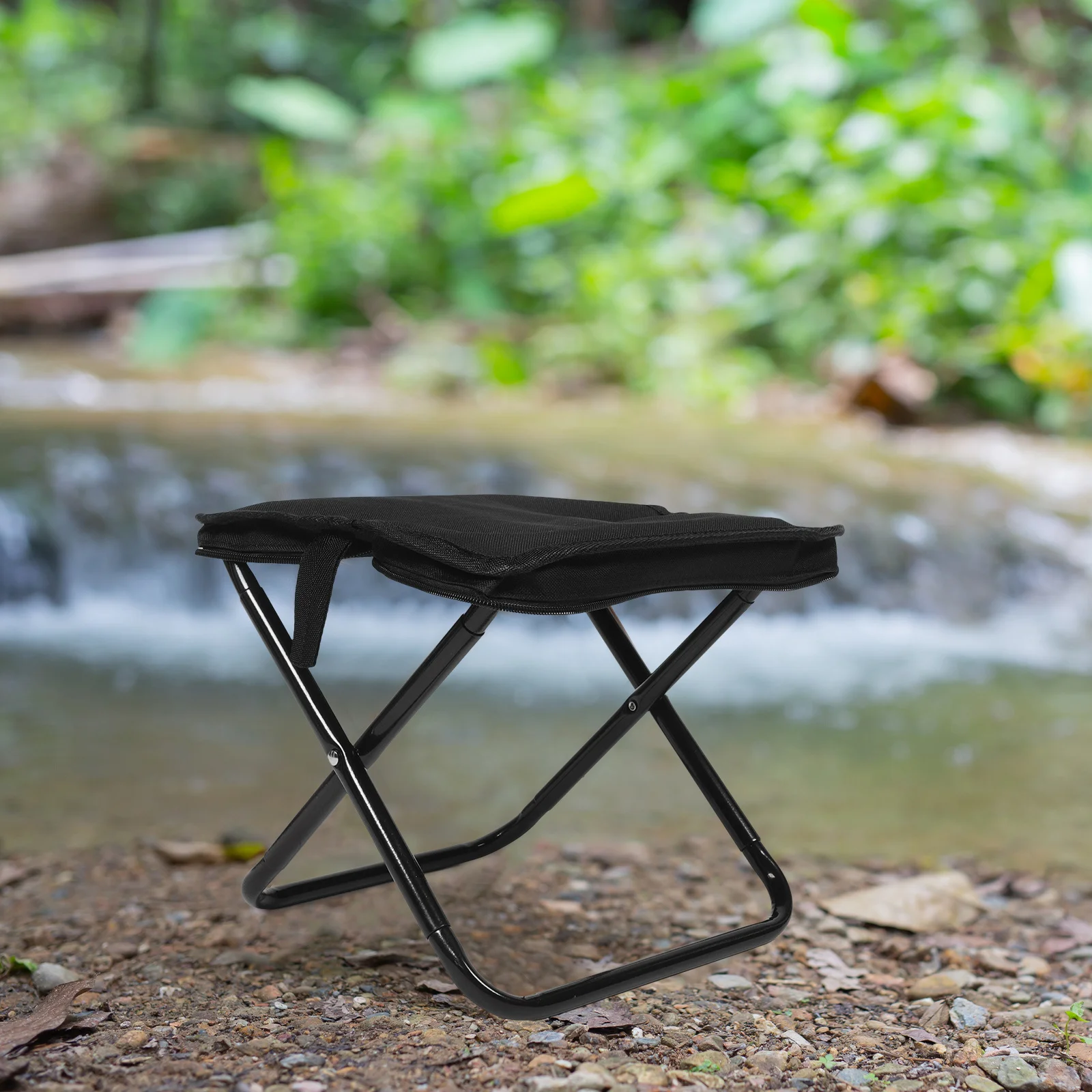 

Foldable Portable Camping Stool Lightweight Small Chair Fishing Hiking Picnic Beach Bbq Handbag Stool Camping Footstool Foldable