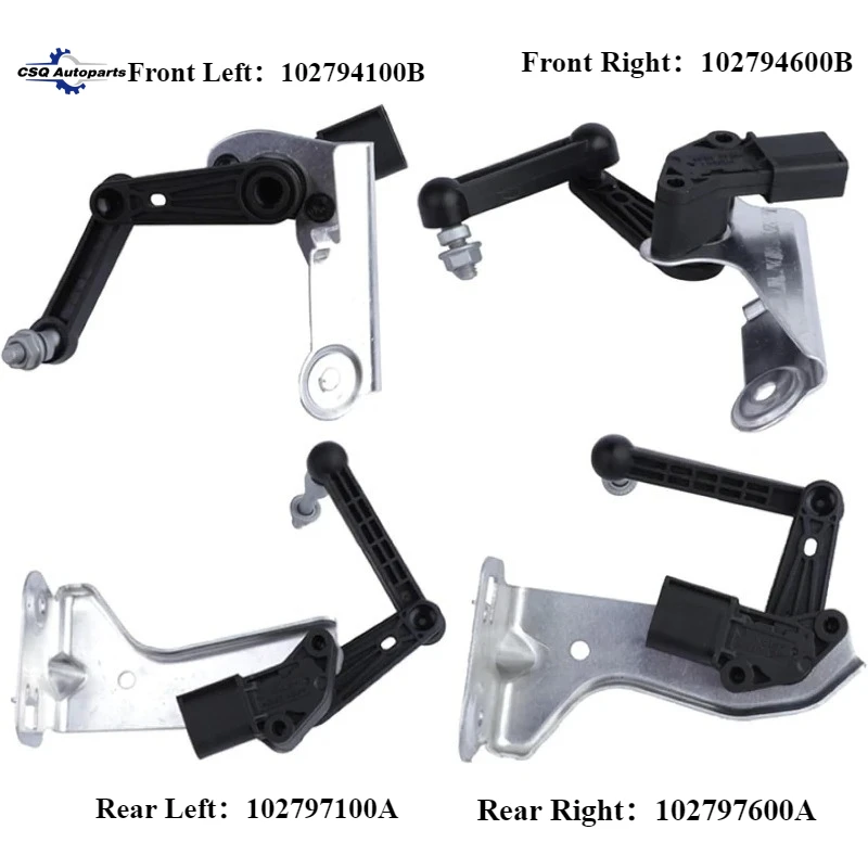 

102794100B 102794600B Front Rear Left Right Suspension Headlight Level Sensor New For Tesla Model X S 102797100A 102797600A