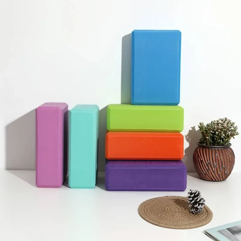 Yoga Building Blocks Cubes Pilates Bricks Reinforcement Mats Sports Yoga Supplies Exercise Home Exercise Equipment Fitness Eva