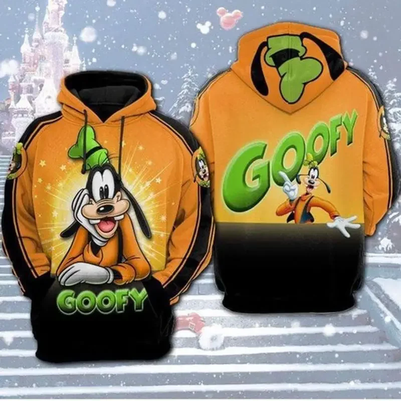 2024 New Disney 3d Hoodie Goofy and Pluto 3d Hoodie All Over Print 3d Men's Hoodies and Women's Hoodie