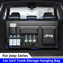 Car Trunk Organizer Storage Bag For Jeep Renegade Compass Cherokee GrandCommander SUV/MPV Car Backseat Hanging Organizer Storage