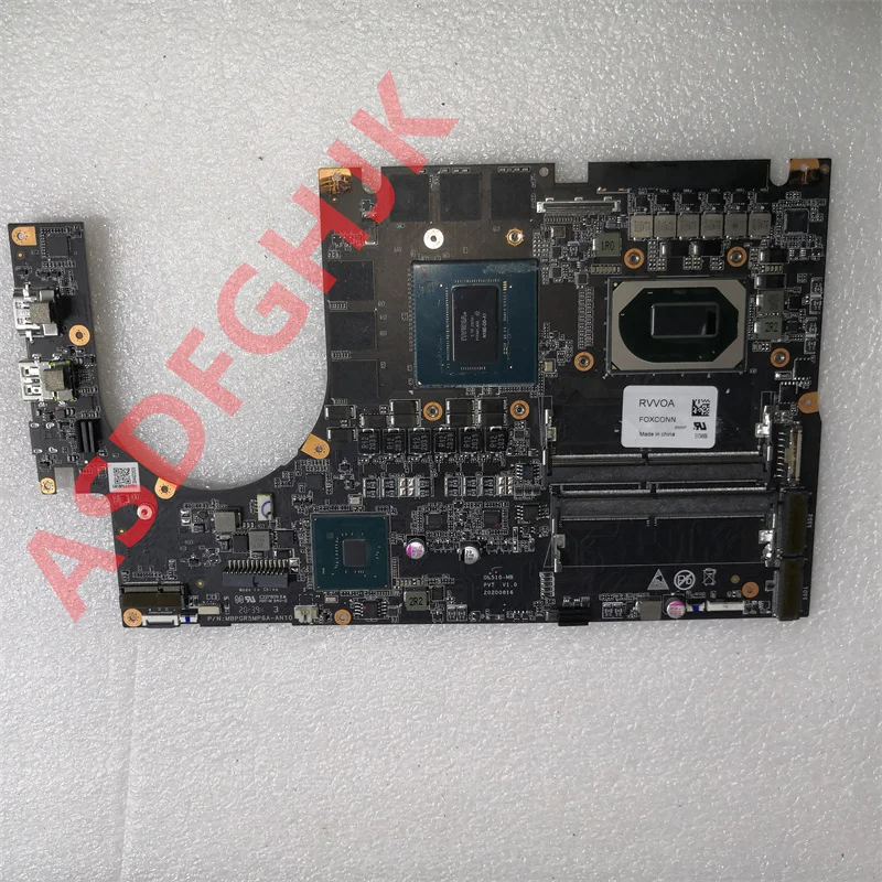 

Suitable for MSI OL510 Laptop Motherboard OL510-MB PVT V1.0 P/N: MBPGR5MP6A-AN10 CPU SRH8Q I7-10750H GPU N18E-G0-A1 GTX1660TI