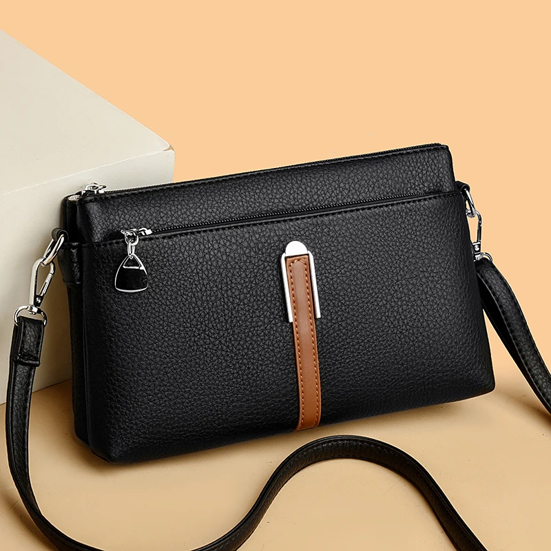 

Women Solid Color Shoulder Bags Luxury Designer Purse Ladies Quality Leather Crossbody Bag Messenger Commuting Bolsos Bandolera