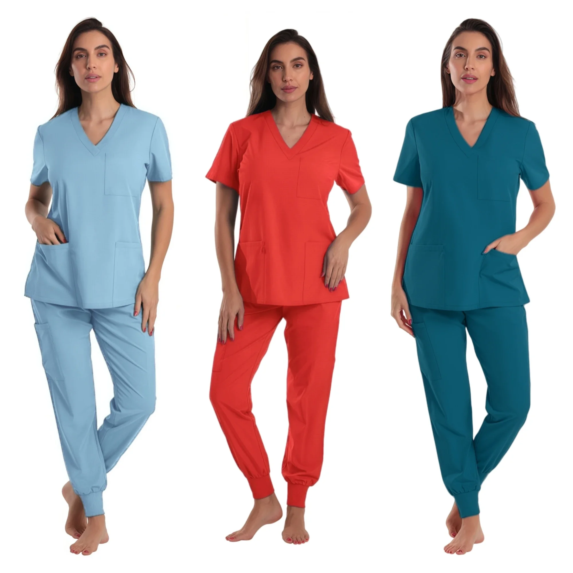 New Arrival Quick Dry Doctor Nursing Dental Clinic Beauty Salon Spa Workwear Operation Scrubs Suit  Women Medical Scrubs Uniform