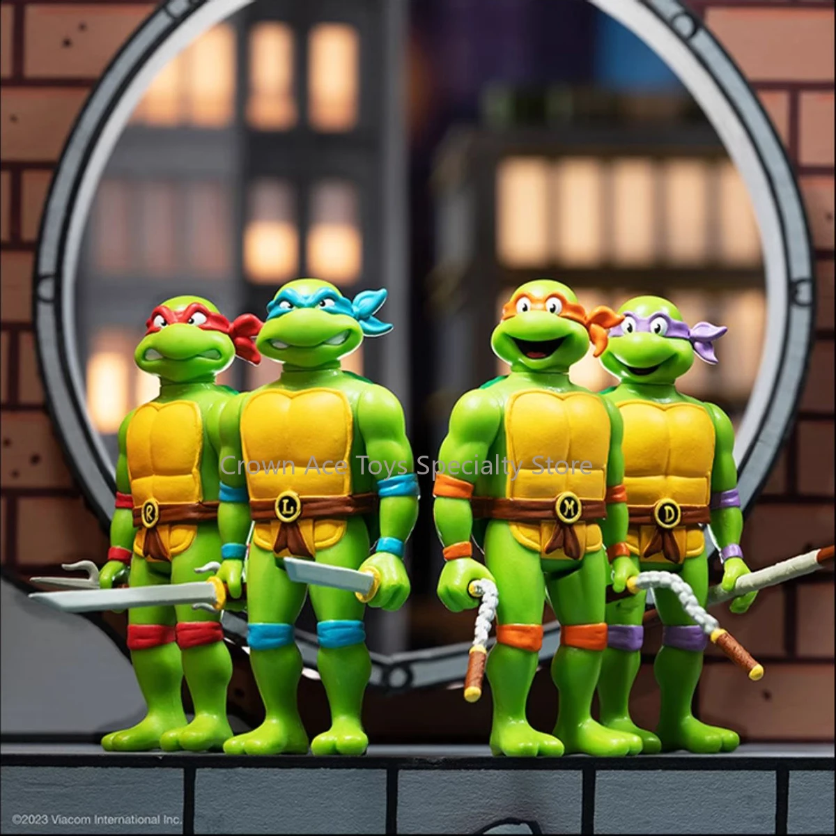 В наличии Super7 Черепашки Ниндзя TMNT Рафаэль Донателлоло Леонардо Подвесная карта 3,75 дюйма Модные коллекционные игрушки Подарки