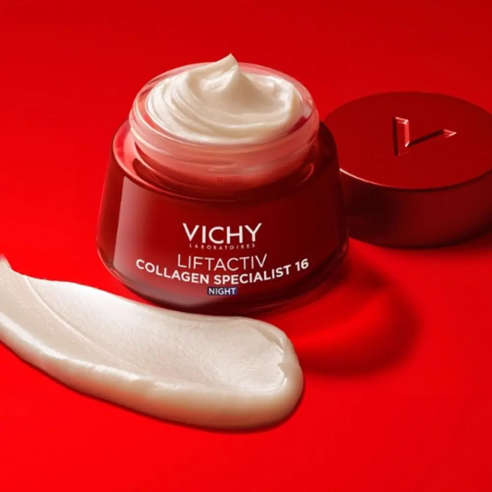 

Vichy Коллагеновый крем для лица с витамином B3 Fades Fine Lines SPF50 Дневный антивозрастной увлажняющий и антивозрастной ночной крем 50 мл