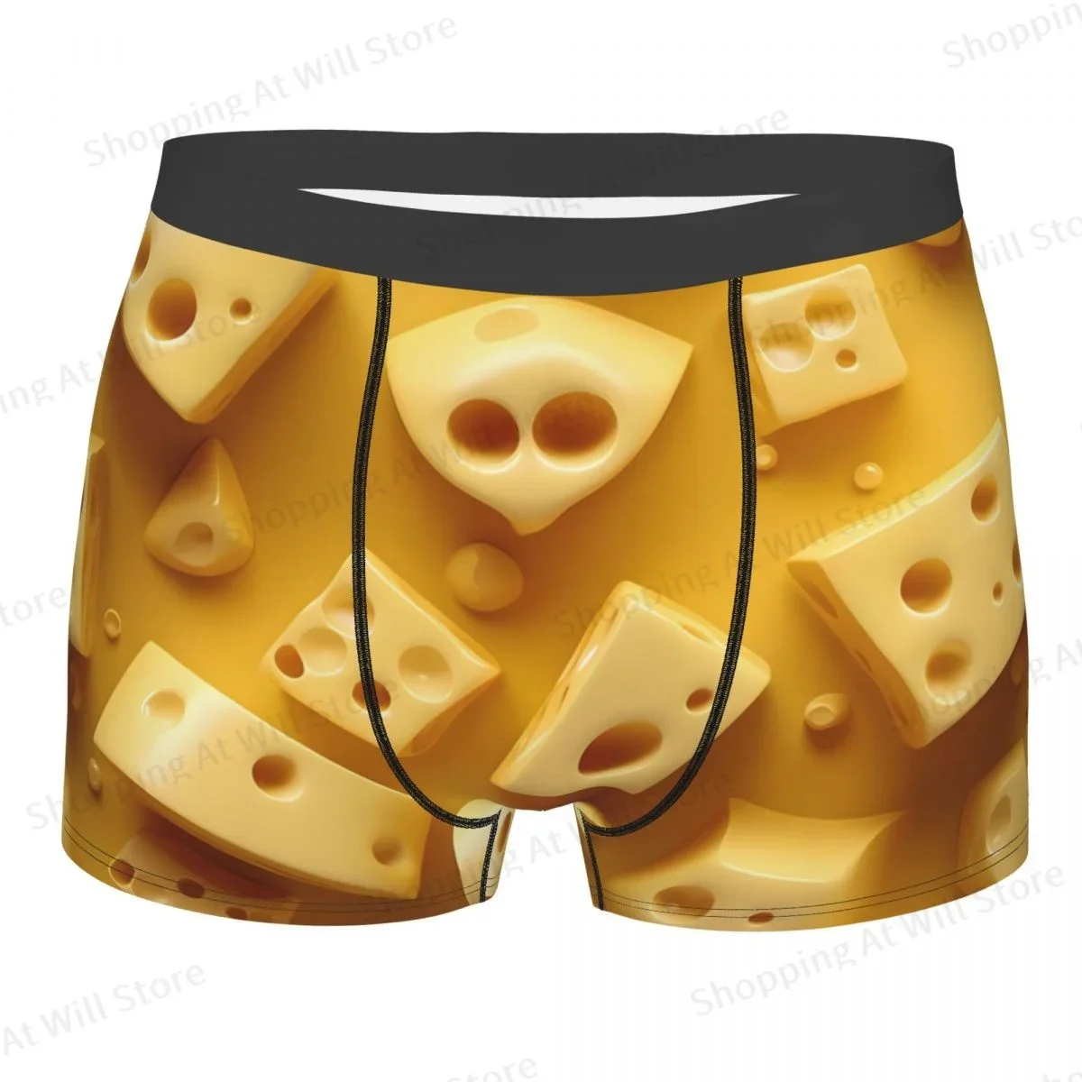 From Curd To Cheese Men Printed Boxer Briefs Underpants Highly Breathable High Quality Gift Idea