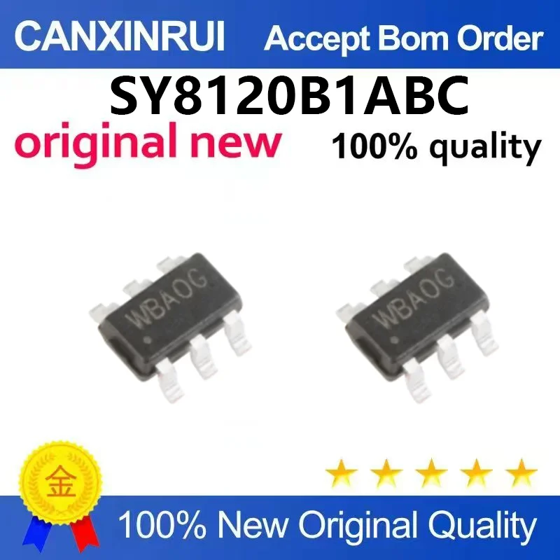 （5pcs-100pcs）Original genuine SY8120B1ABC silk screen WB SOT-23-6 synchronous buck DC-DC regulator chip