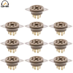 10pcs 8Pin K8A Octal Electron Tube Socket Valve Base For EL34 KT88 6V6 GZ34 6550 KT120 HIFI DIY EL37 GZ32 PCB Mount Chassis