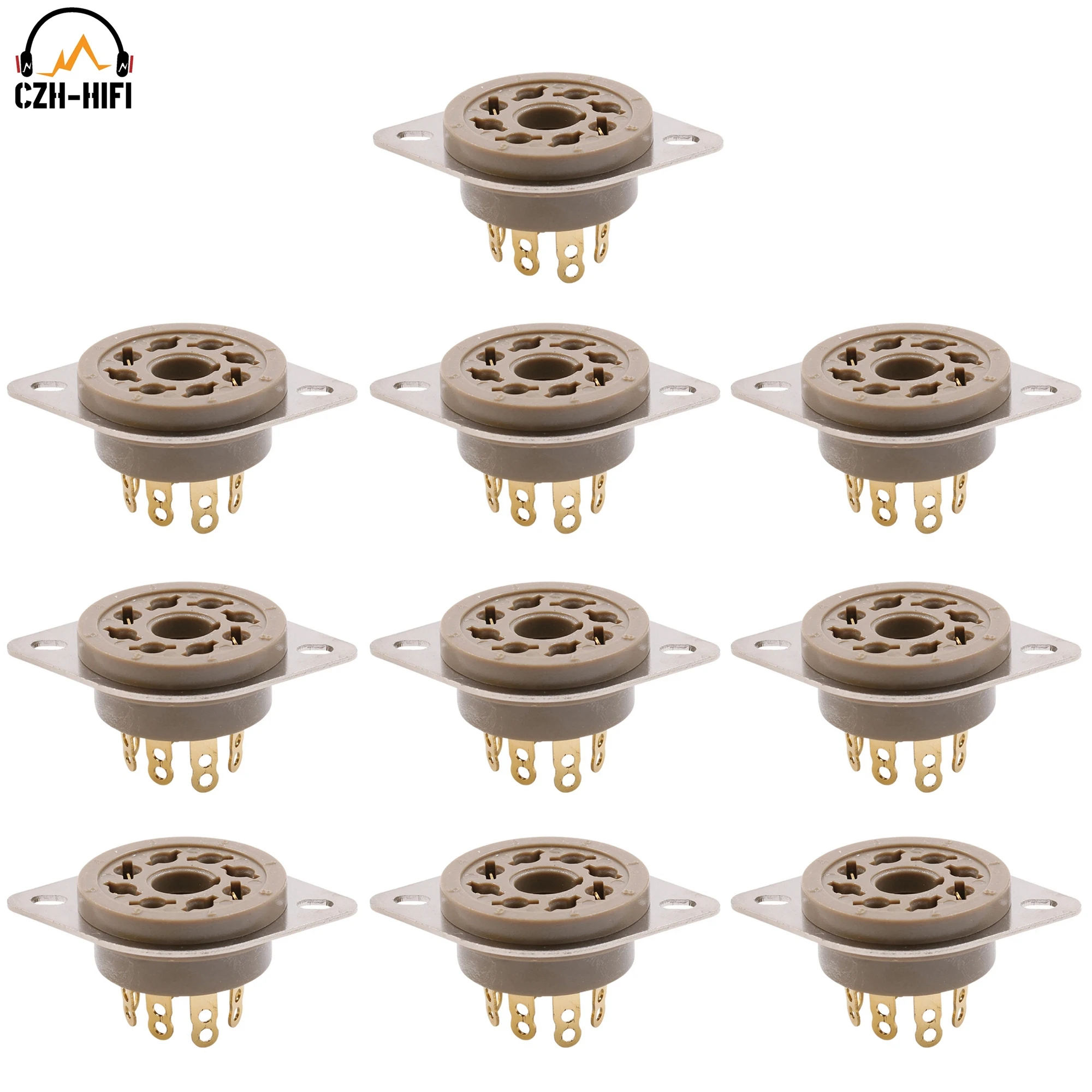 10 sztuk 8Pin K8A Octal Electron Tube Socket Valve Base do EL34 KT88 6V6 GZ34 6550 KT120 HIFI DIY EL37 GZ32 PCB Mount Chassis