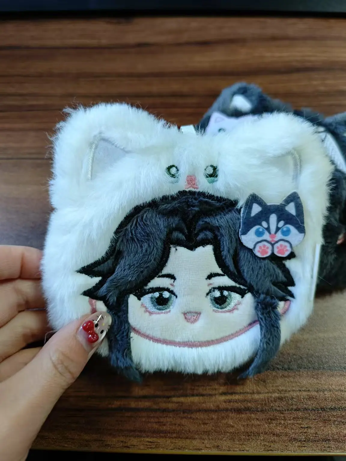 Anime The Husky and His White Cat Shizun Mo Ran Chu Wanning Cosplay Fluffy Coin Purse Cartoon Change Purses Pendant Xmas Gift