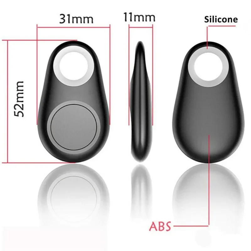 1Pcs Mini Fashion GPS Tracker Anti Lost Alarm Bezprzewodowy portfel dziecięcy Smart Dog Pets Bluetooth Key Finder Locator Apple Android