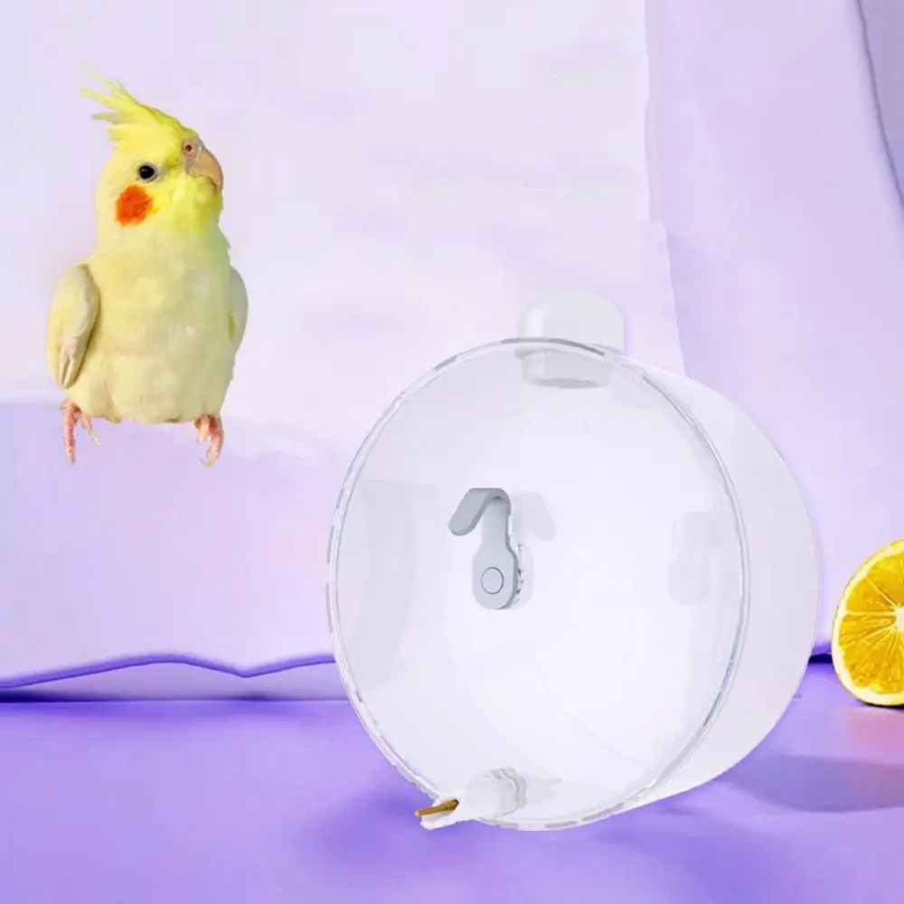 

350ml Birds Water Feeder Hangable Large Capacity Pet Birds Water Bottle Transparent Splash-proof Birds Water Dispenser