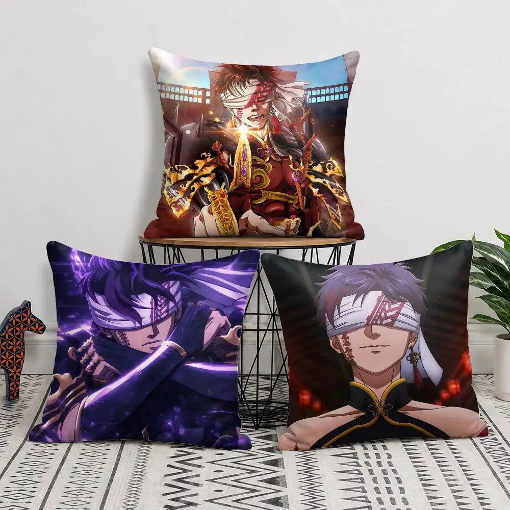 Record Of R-Ragnarok Cushion Cover Silky Short Plush Invisible Zipper Dustproof Sofa Pillow Case For Home Decor