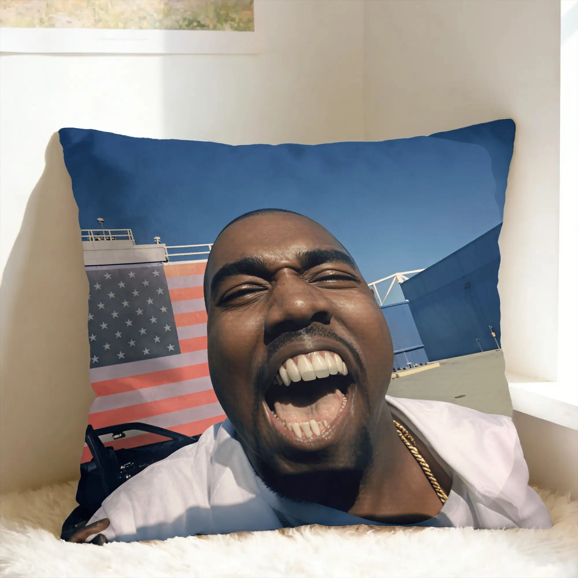 Pillow Cover Kanye West Meme  Fashion Pillow Case For Living Room Chair Pillowcases