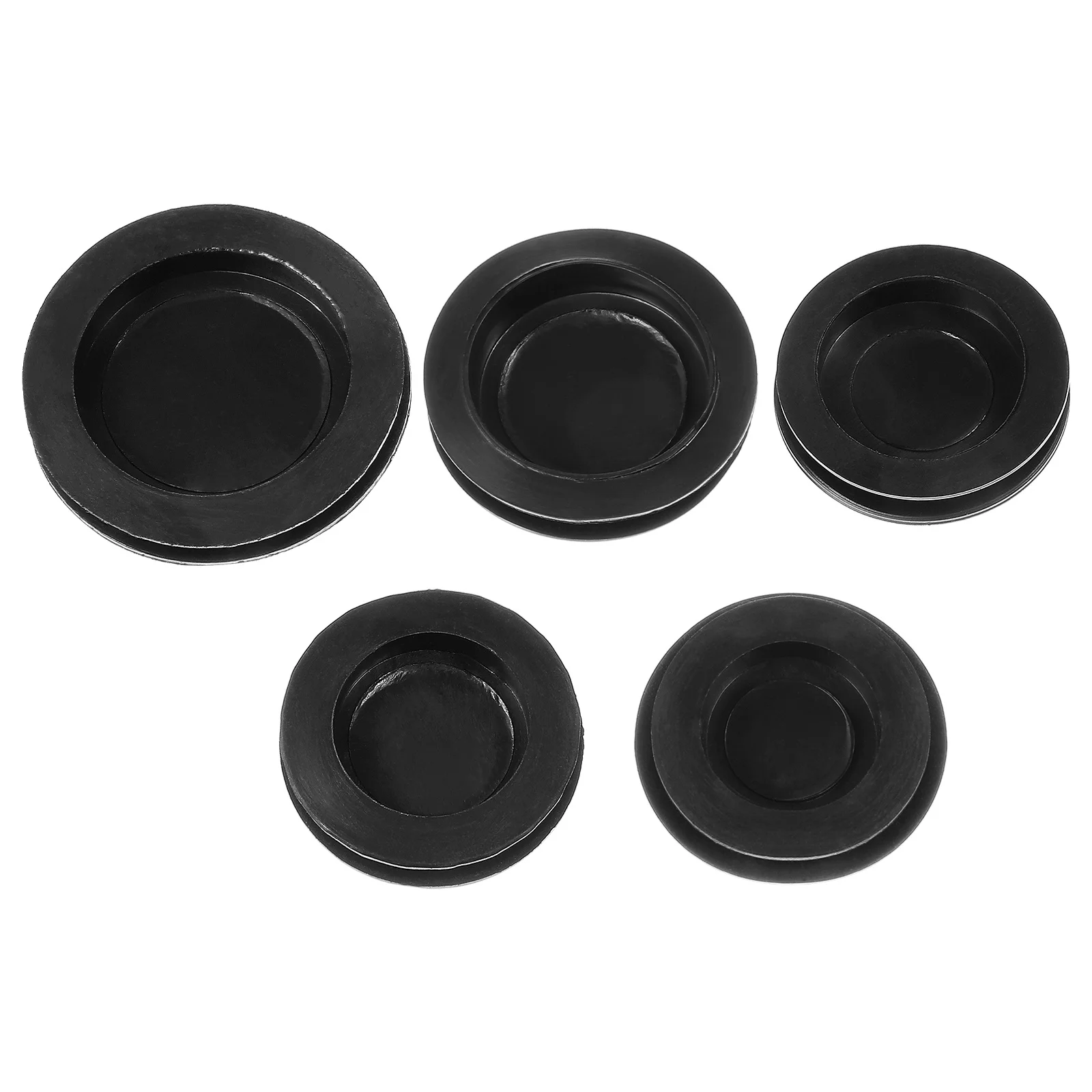 

Assorted Size Piggy Bank Plugs 5pcs 25 26 30 32 38mm Rubber Stopper Replacement Reusable Decorative Bottom Caps for Saving Box