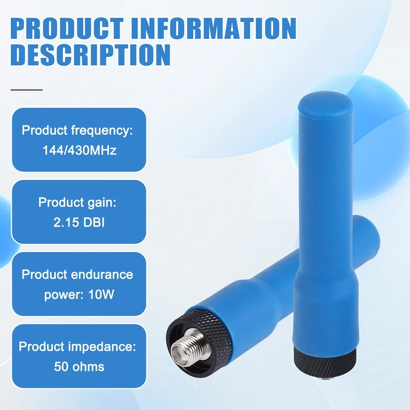 Walkie Talkie Soft Antenna SF-20 Mini Short Aerial SMA-F Dual Band VHF UHF For UV-K6 UV-21 UV-17 UV-18Pro Max Radio