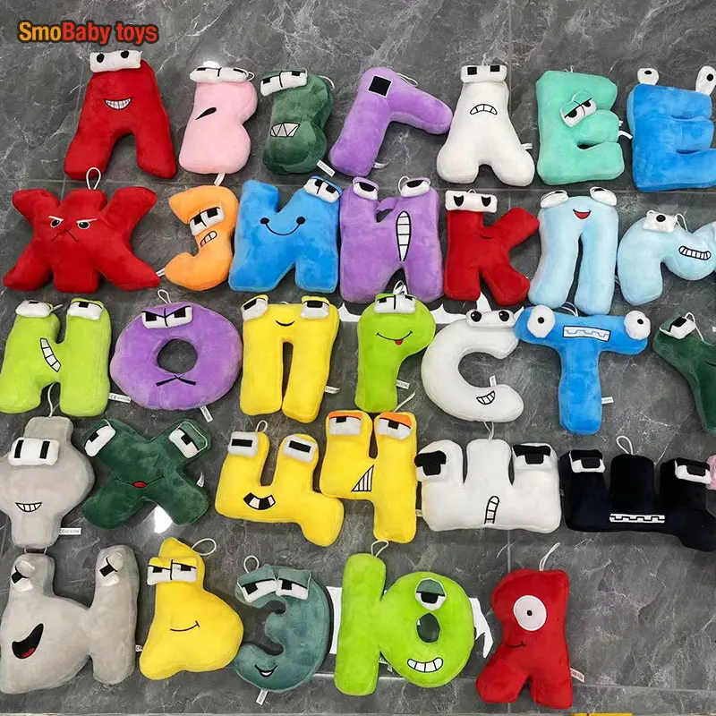 

New 33 styles Alphabet Lore Russian Alphabet Lore Plush Stuffed Home decoration Educational Christma Gift