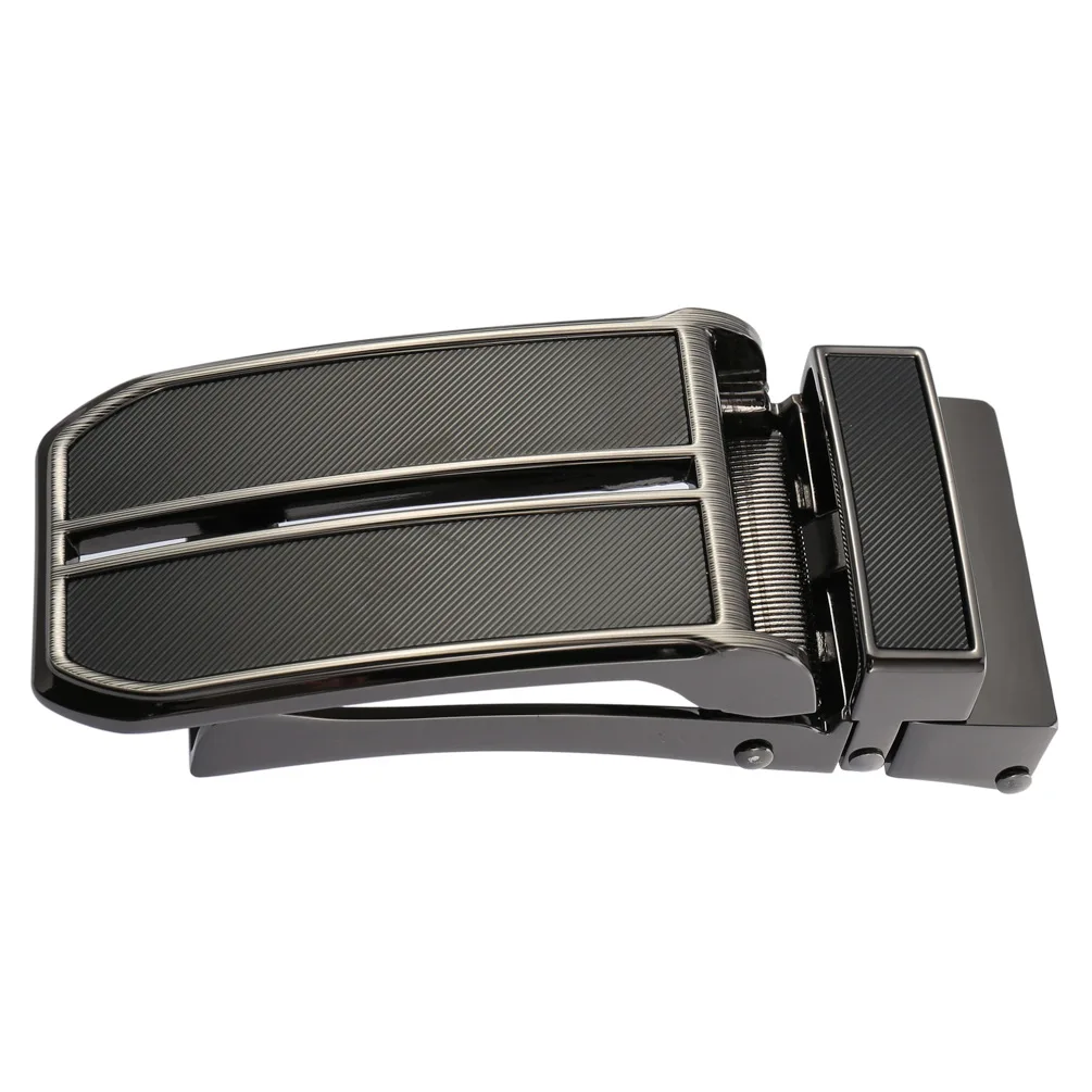 Zinklegering Automatische gesp Heren Casual zakelijke riemaccessoires Gunmetal Grey Veelzijdige riemgesp 3 cm