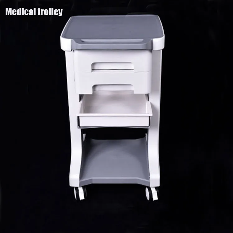 Portable  Computer Pc New Trolley Design Medical Simple Metal OEM Packing Furniture Adjustable medical Trolley