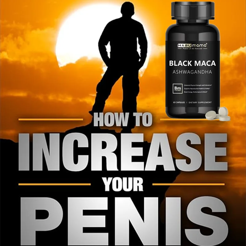 

Органический корень черной маки + экстракт ашваганды для женщин и мужчин, прямая, энергетическая, выносливость - веганские таблетки