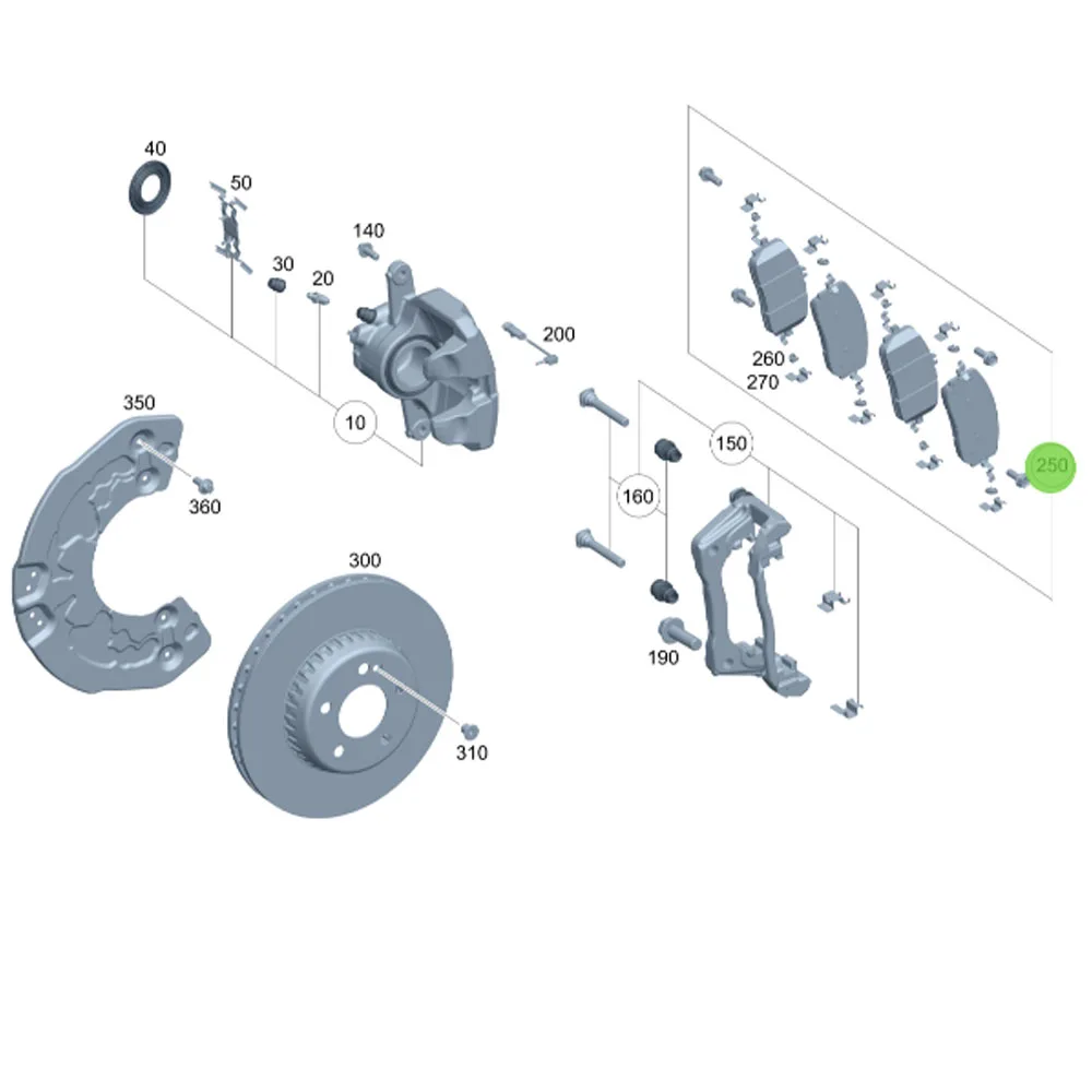 A0004200004 A 000 420 31 03 BRAKE PAD SET DISC BRAKE FOR MERCEDES-BENZ  000 420 31 03