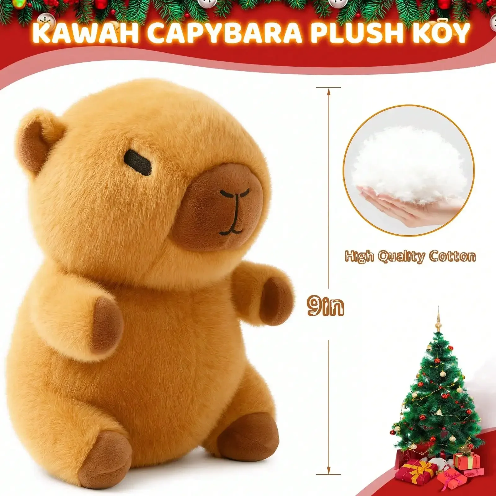 Dress Up Stuffed Animals Toy,Capybara Plush With 8PCS Accessories,Cute Capibara Peluches With Clothes, Back To School Gifts For Students, Prizes For Kids Classroom, Carnival Prizes Gifts