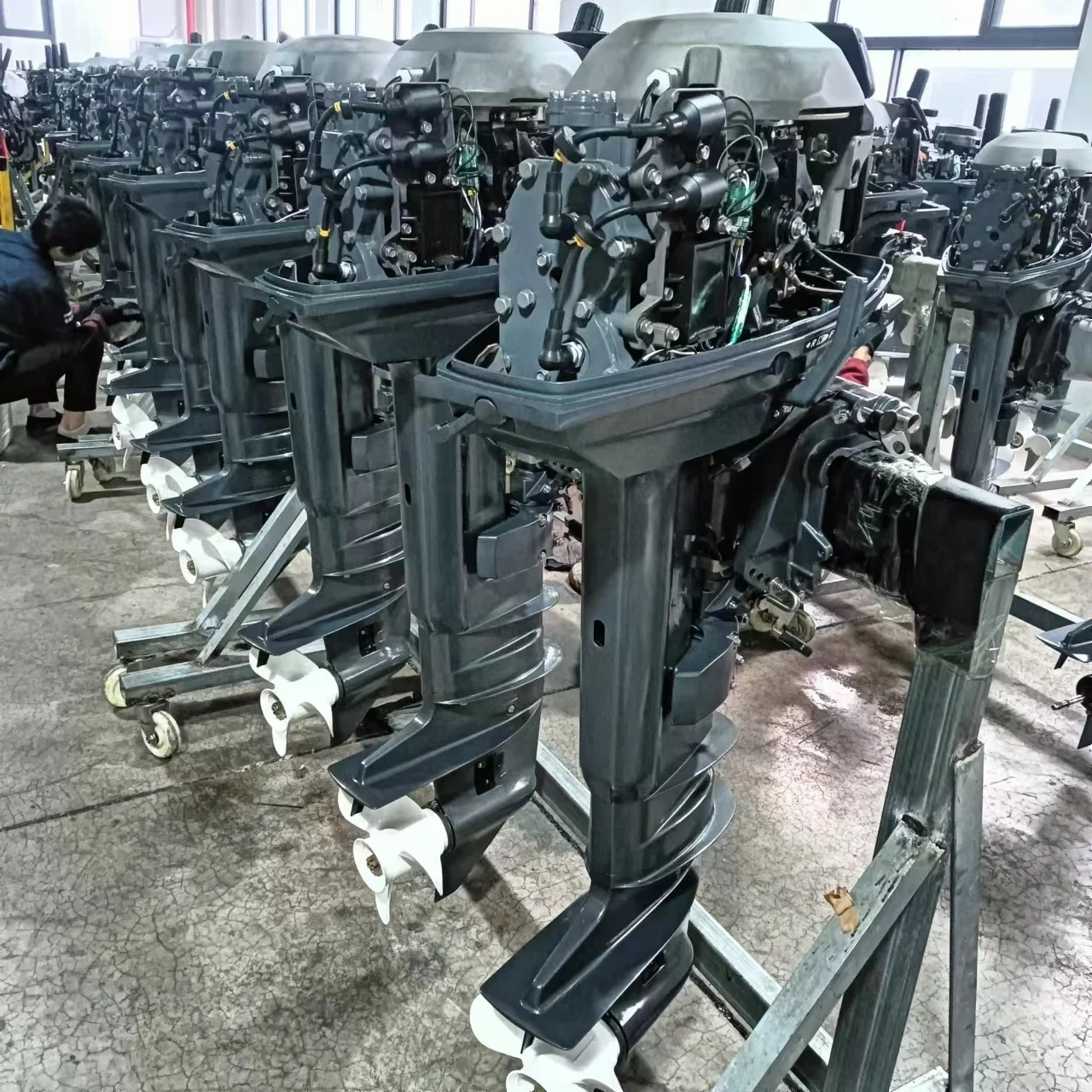 محرك HIMARINE الخارجي 25HP ثنائي الأشواط بعمود طويل / محركات القوارب ذات العمود القصير محرك خارجي بحري