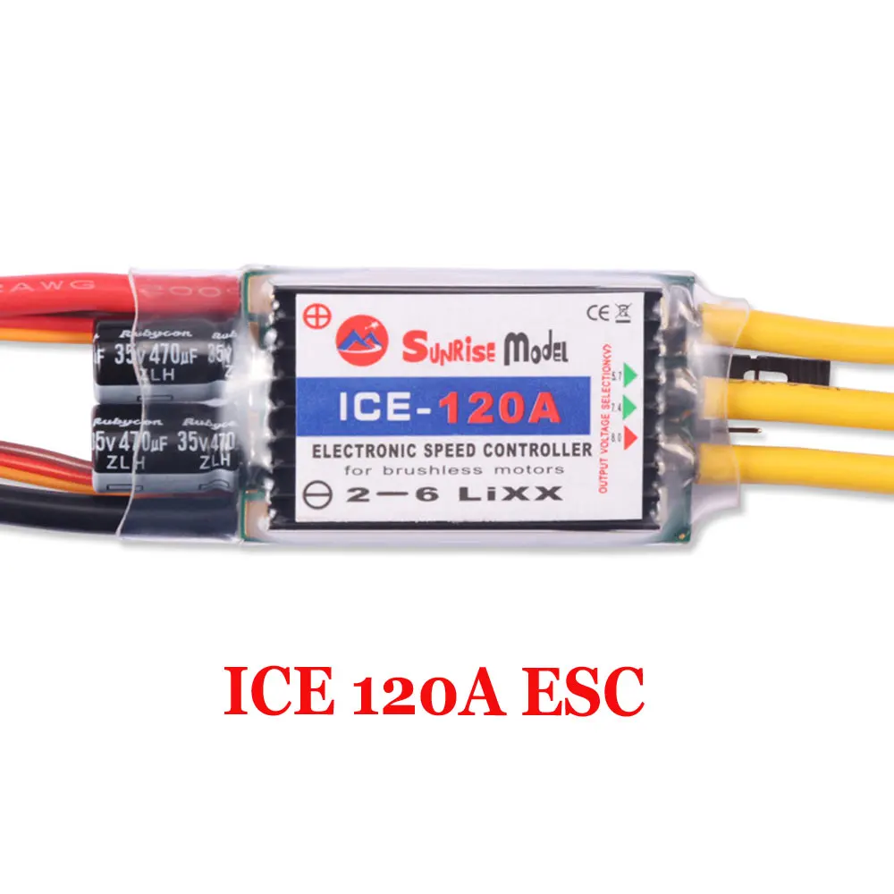 SunriseModel ICE 2-6S Helikopter Vliegtuig Borstelloze ESC met BEC Uitgang 18A 30A 40A 45A 60A 90A 100A 120A 150A voor RC Modellen DIY