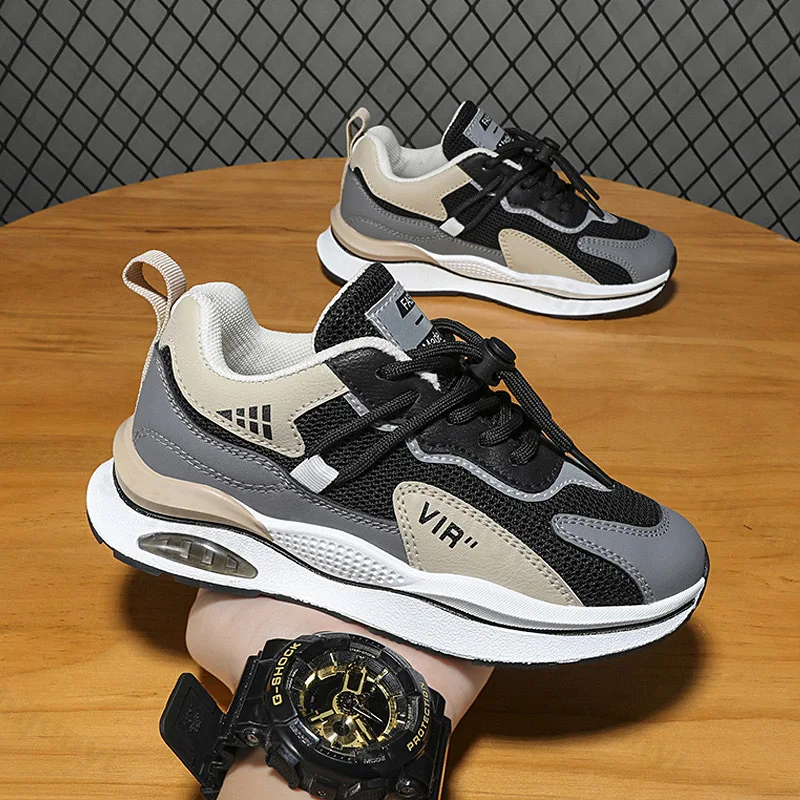 

Children Casual Sneakers 2025 Autumn New Boys Breathable Fashion Soft Sole Toddler Shoes Kids Comfortable Running Sport Shoes