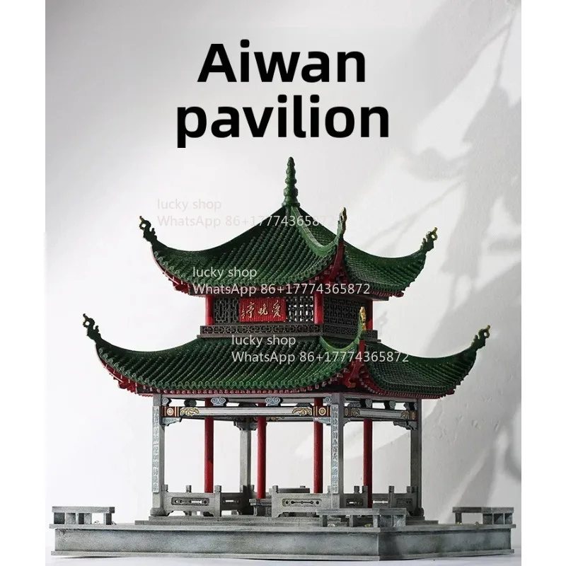 

Aiwan Pavilion Low Difficulty One of The Four Famous Pavilions in China Mortise and Tenon Ancient Architectural Model